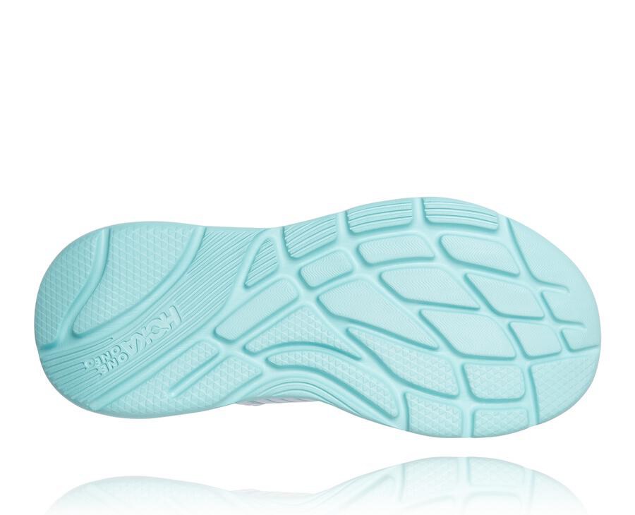 Sandals Womens - Hoka One One ORA Recovery - White/Blue - ONPWSHY-09